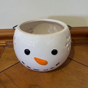 New Snowman candle holder